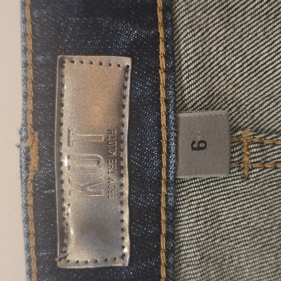 NWT Kut From The Cloth Gidget Fray Denim Shorts Blue Size 6 - Picture 6 of 8